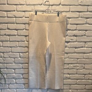 J. Crew Delaney kickout sweater pant in ivory/cream NWT